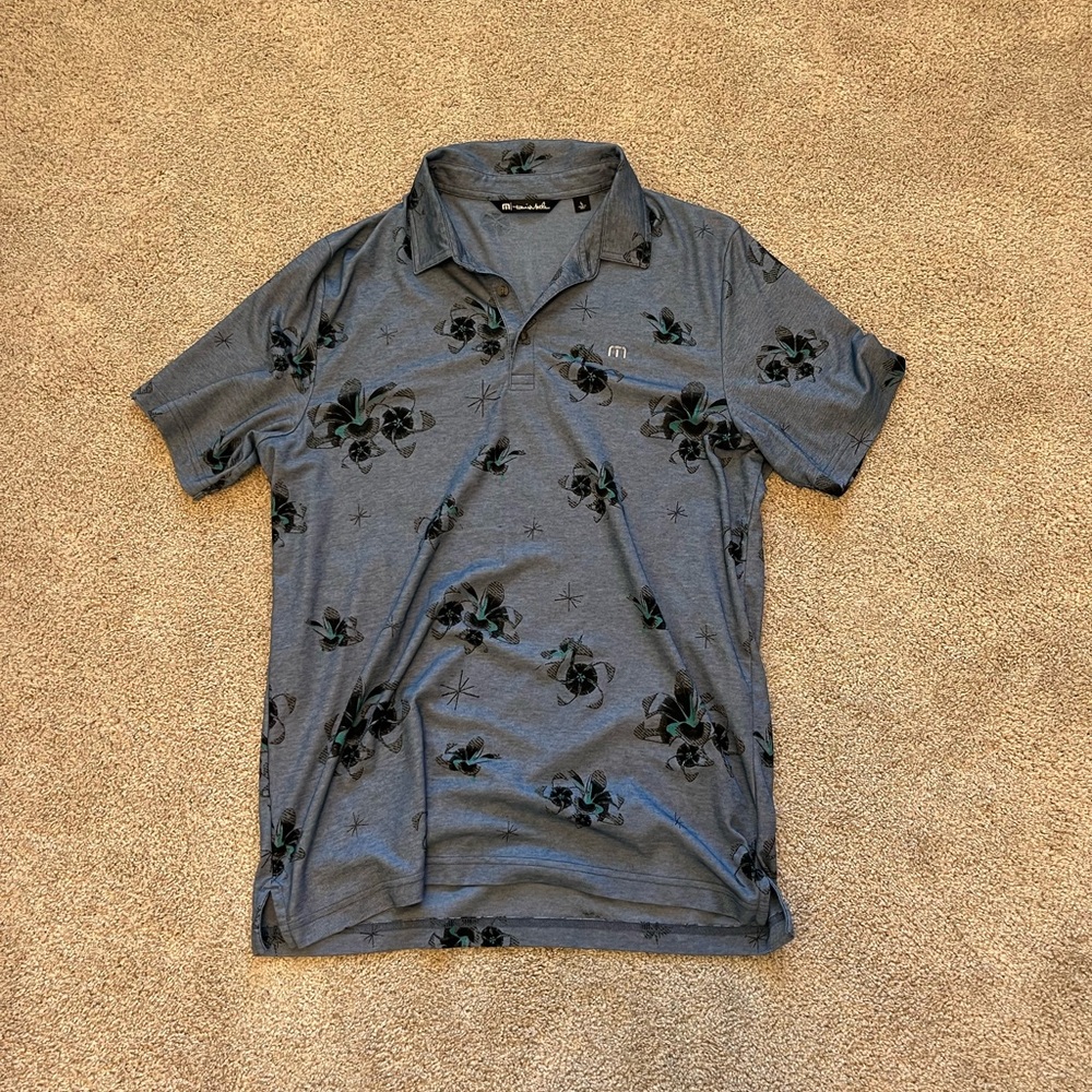 Mens Travis Mathew Floral Polo (L)